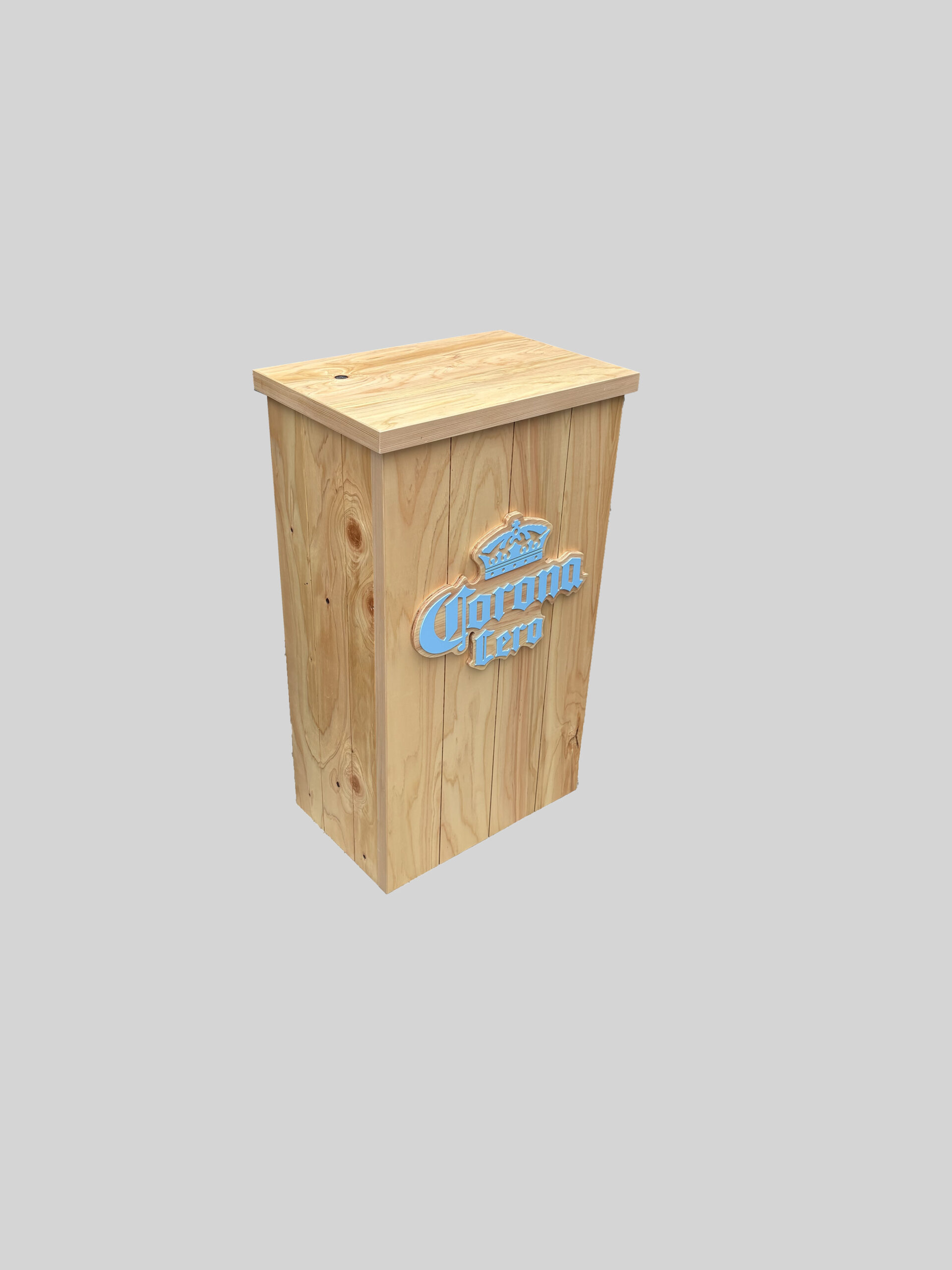 WOODEN FIXTURE FOR BEER TASTING